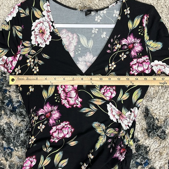 Yumi Kim Love Song Take Me Out Floral Ruched Dress Size Small - Picture 7 of 8